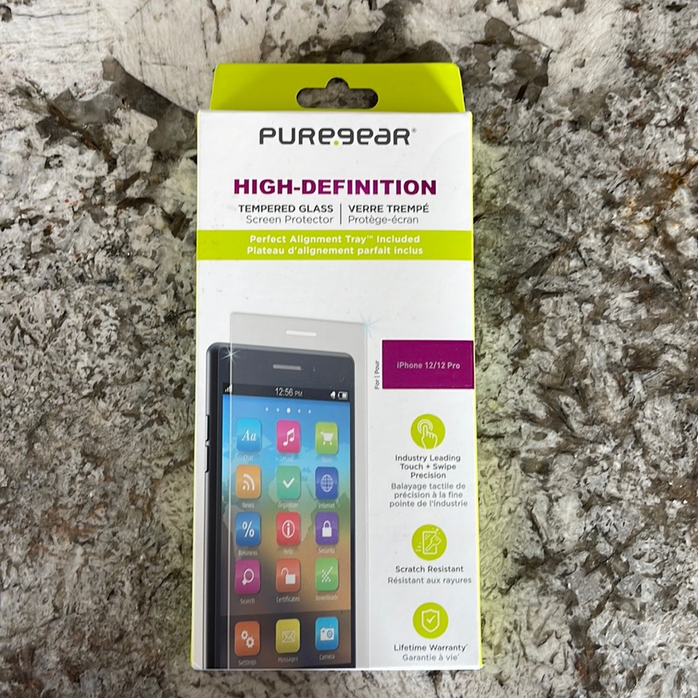 Puregear screen protector for iPhone 12